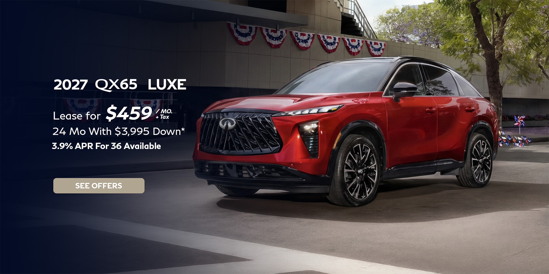New INFINITI QX65 lease special