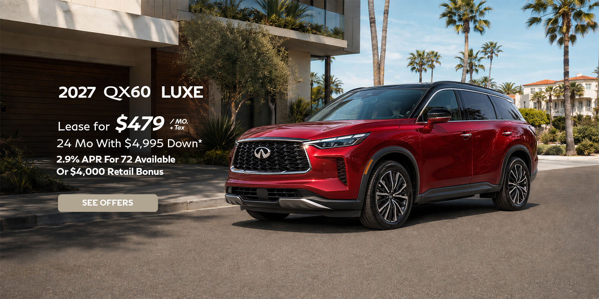 New Infiniti QX60 Lease Special