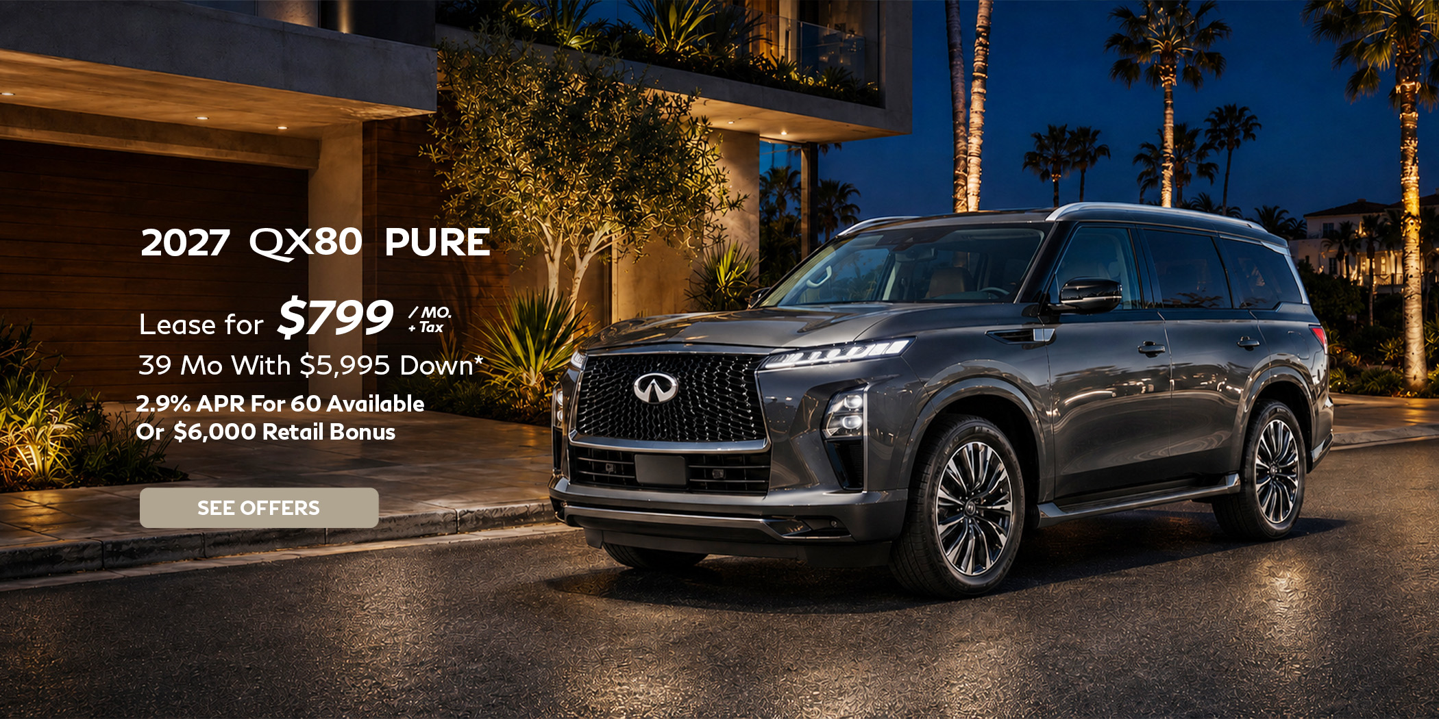 New INFINITI QX80 lease special