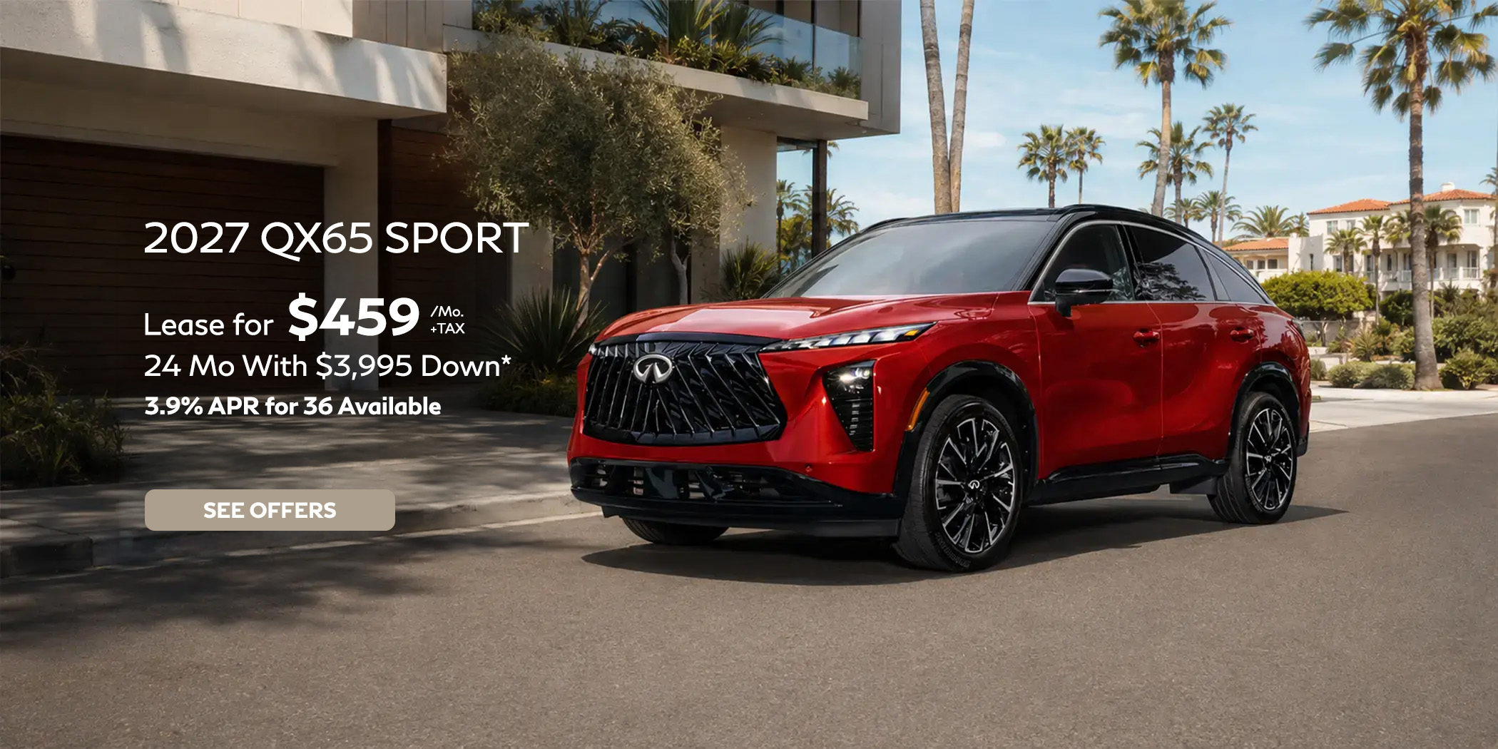 2027 INFINITI QX65 Sport Lease Offer at Orange Coast INFINITI