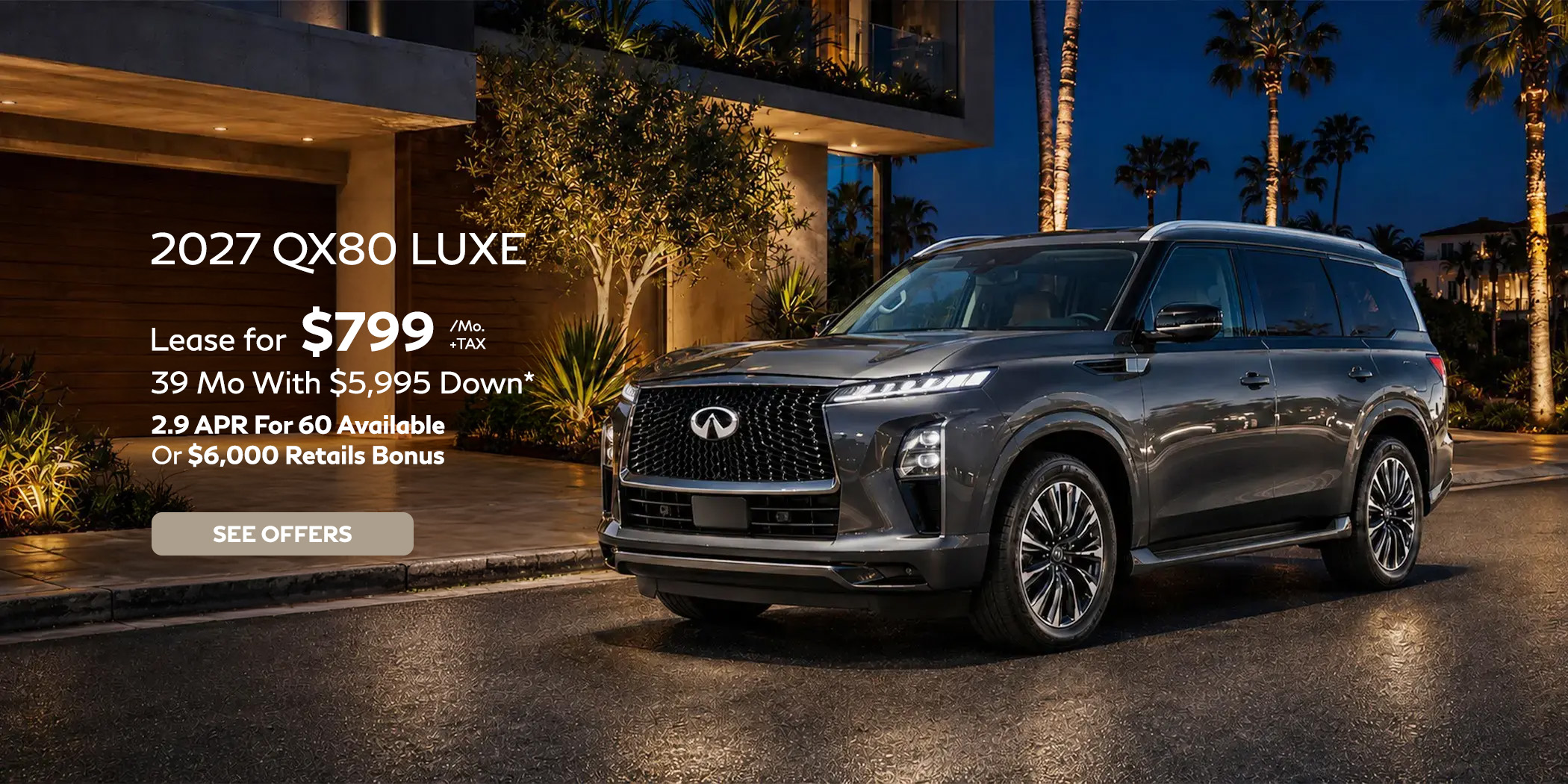 2027 INFINITI QX80 Luxe Lease Offer at Orange Coast INFINITI
