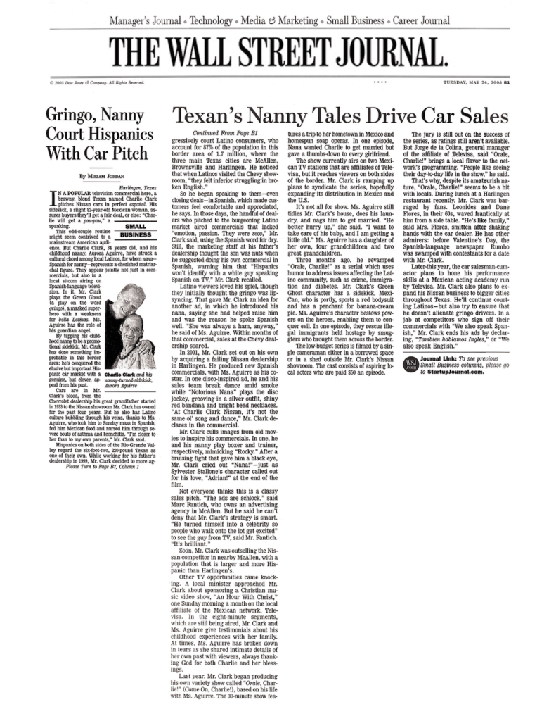 Read a Wall Street Journal Article about Charlie Clark Nissan Dealers