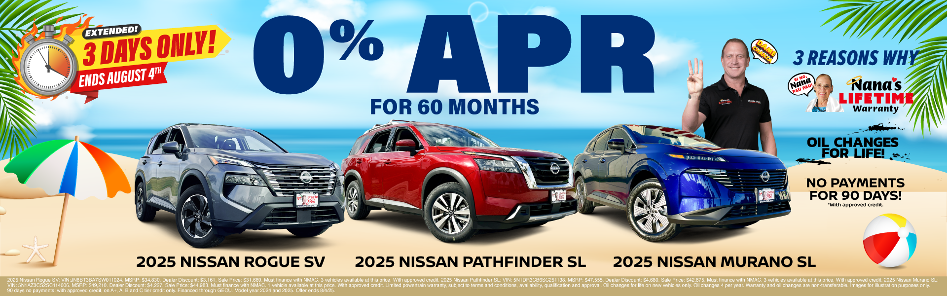 0% APR for 60 Months