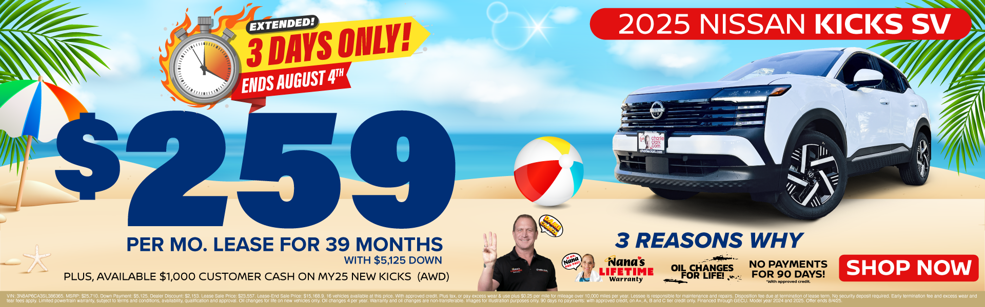 2025 Nissan Kicks Lease offer