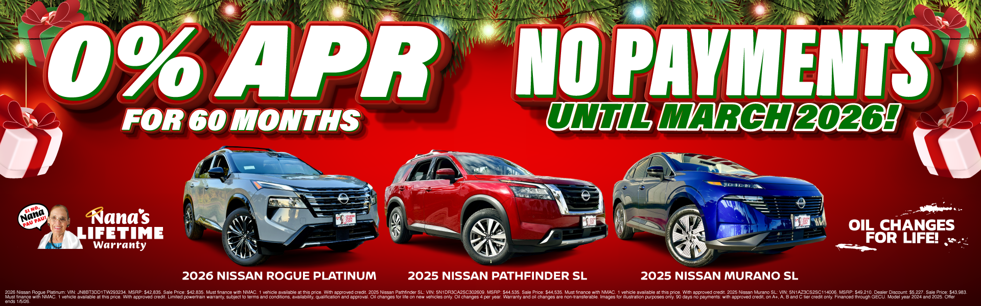 End the Year in a New Ride - 0% APR