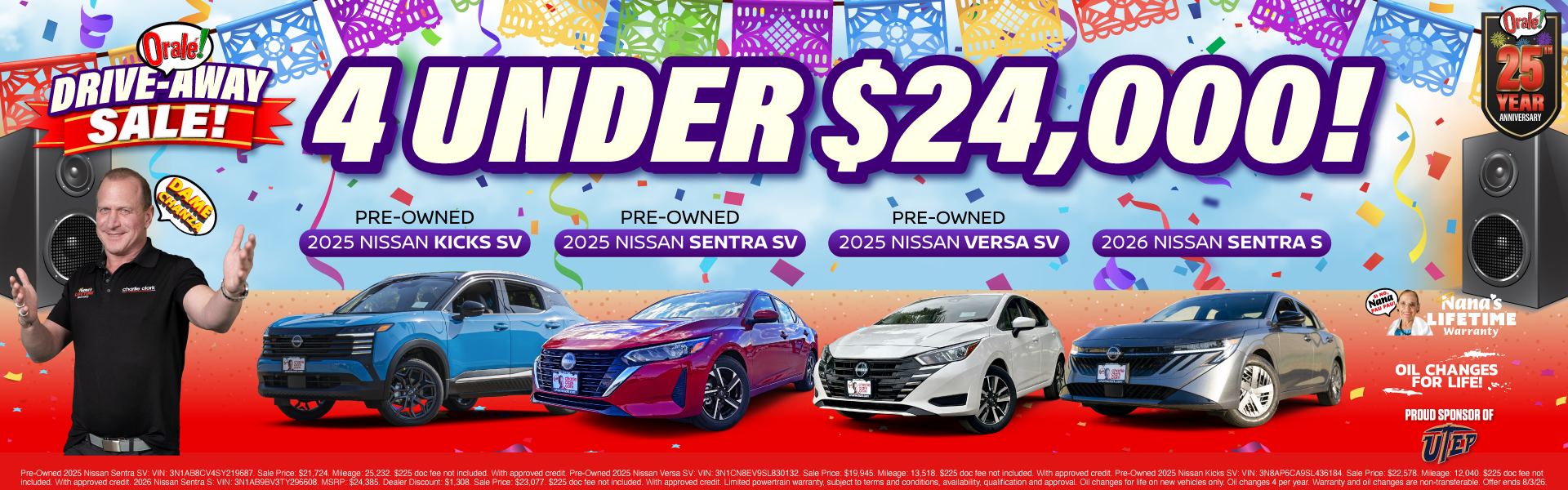 Charlie Clark Nissan El Paso Drive Away Sale: 4 Nissan Models Under $24,000