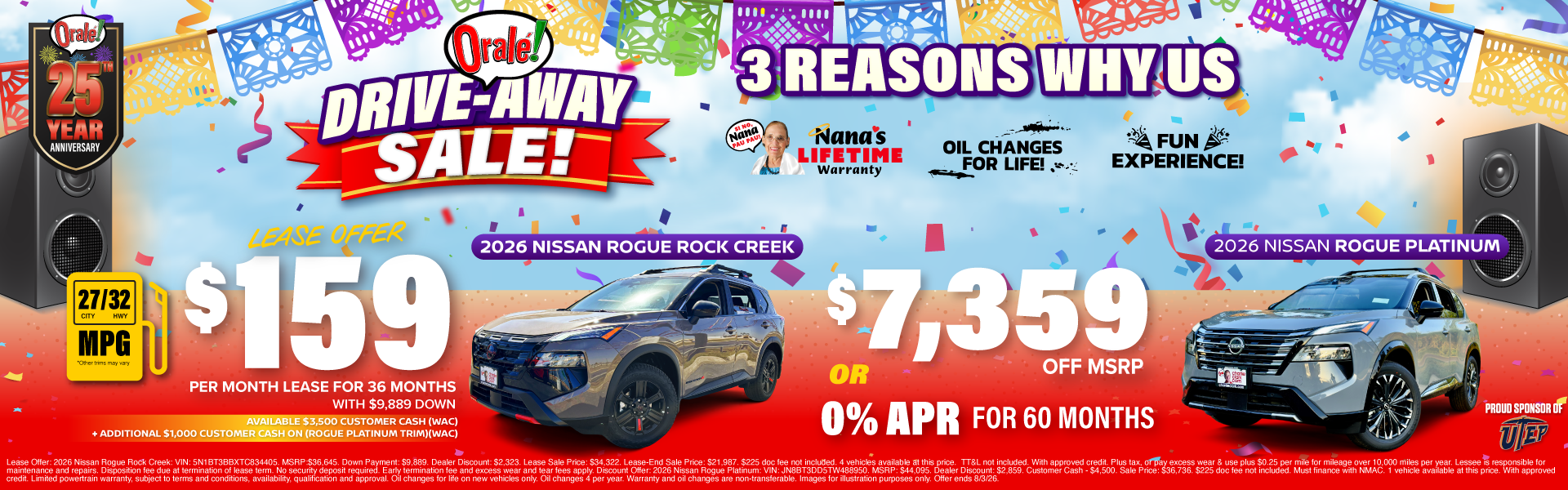 Charlie Clark Nissan El Paso Drive Away Sale: 2026 Nissan Rogue Offers