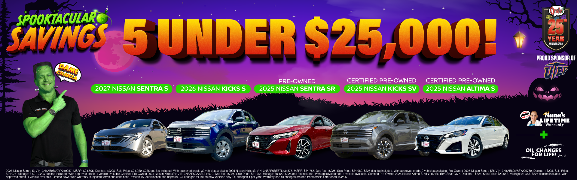 5 under 25k