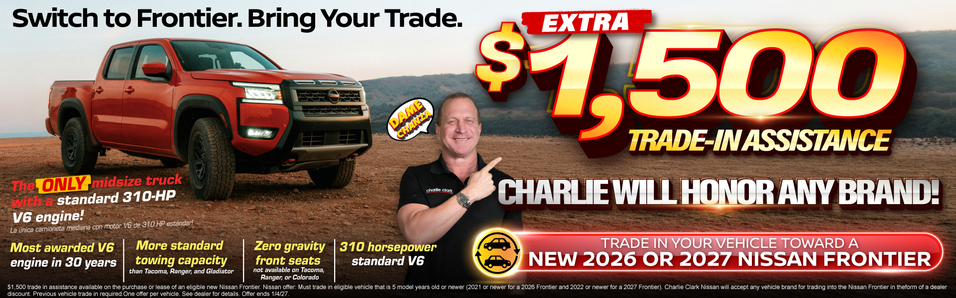 Frontier - $1500 Trade In Program