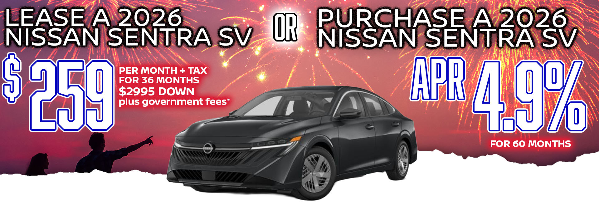sentra lease july