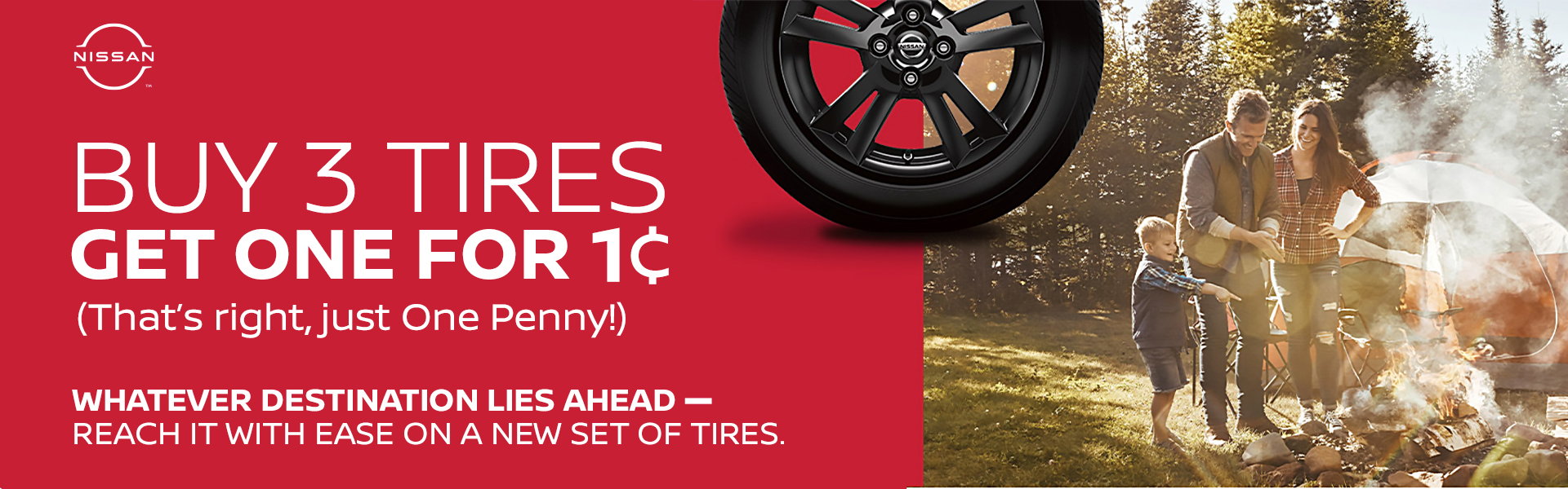 Buy 3 Tires, Get the 4th for 1¢
