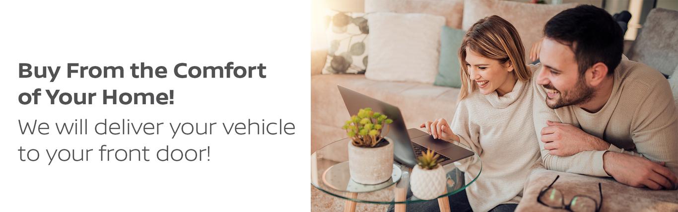 Shop from Home! Buy From the Comfort of Your Home! We will deliver your vehicle to your front door!
