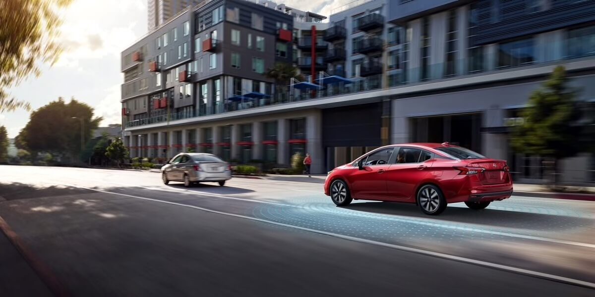 2020 Nissan Versa automatic emergency braking with pedestrian detection