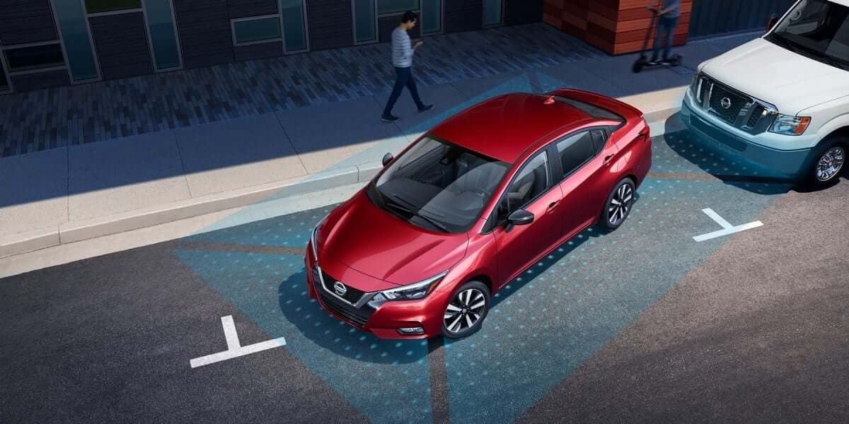 2020 Nissan Versa rear cross traffic alert
