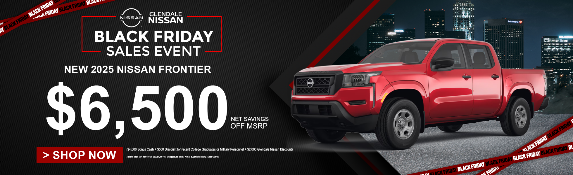 GenMotive - Frontier Nissan Black Friday Sale