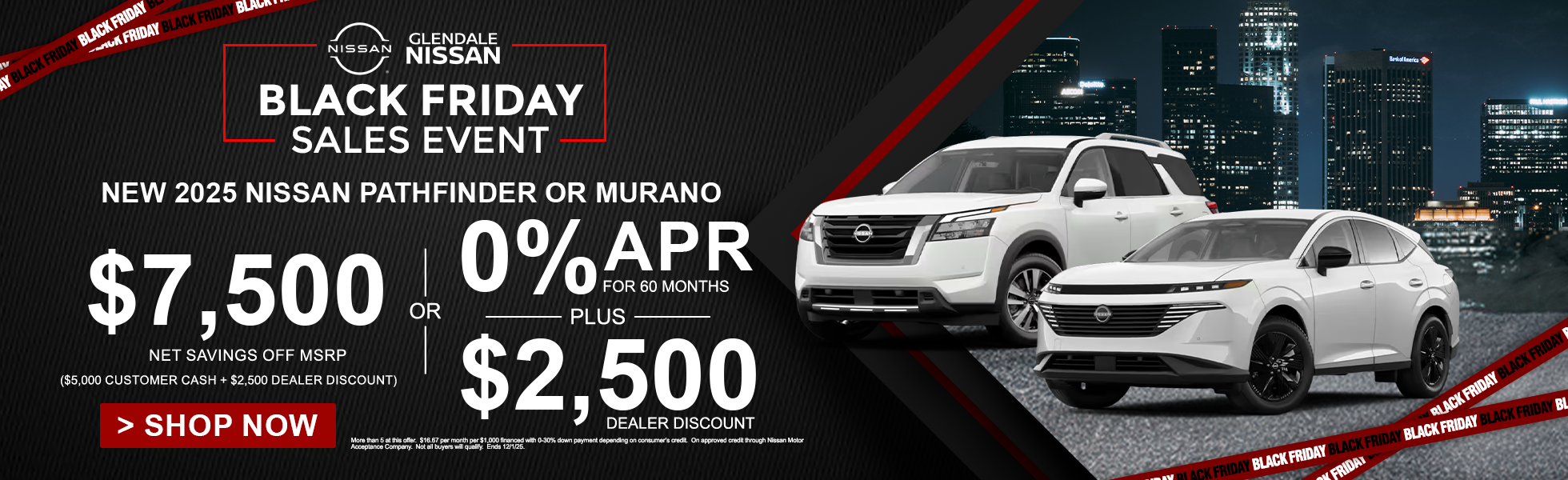 GenMotive Rogue & Pathfinder Offer Nissan Black Friday Sale