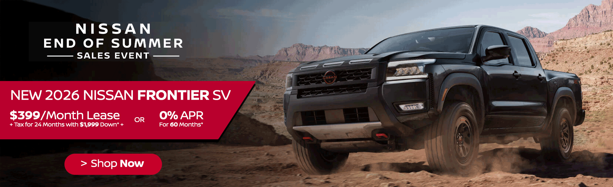 2026 Nissan Frontier Lease offer
