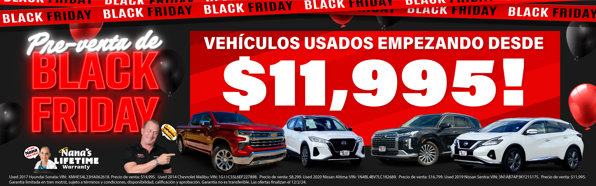 Especial de vehiculos usados