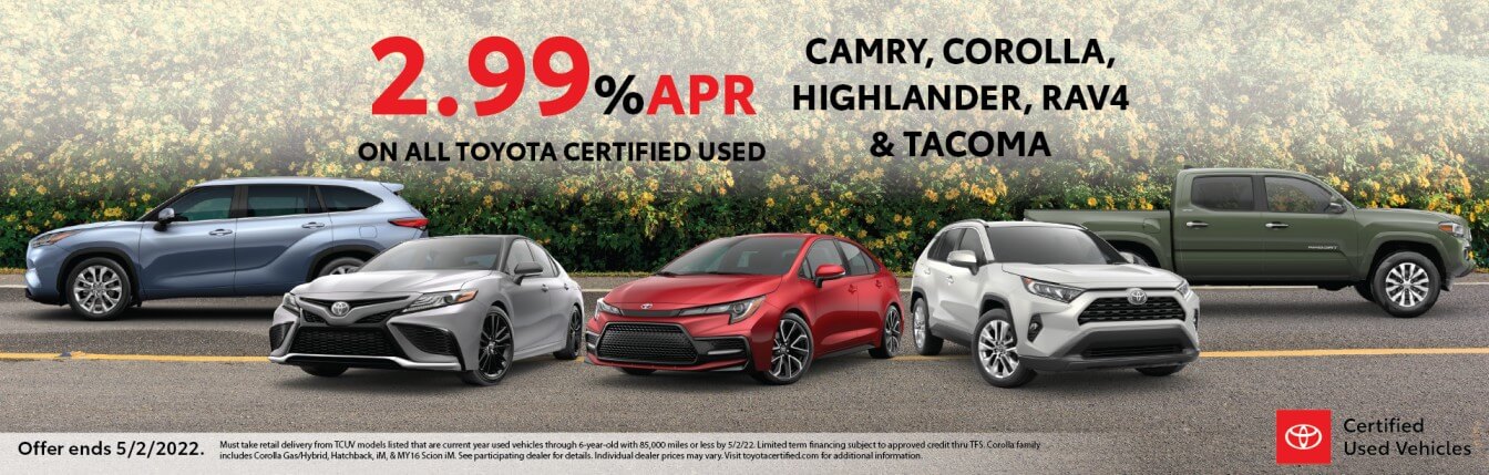 Certified Used Vehicles Banner