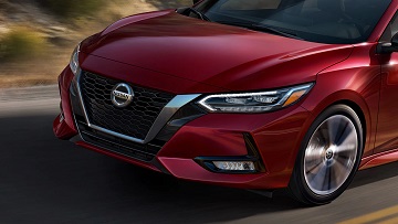 Exterior appearance of the 2021 Nissan Sentra available at Rock Hill Nissan