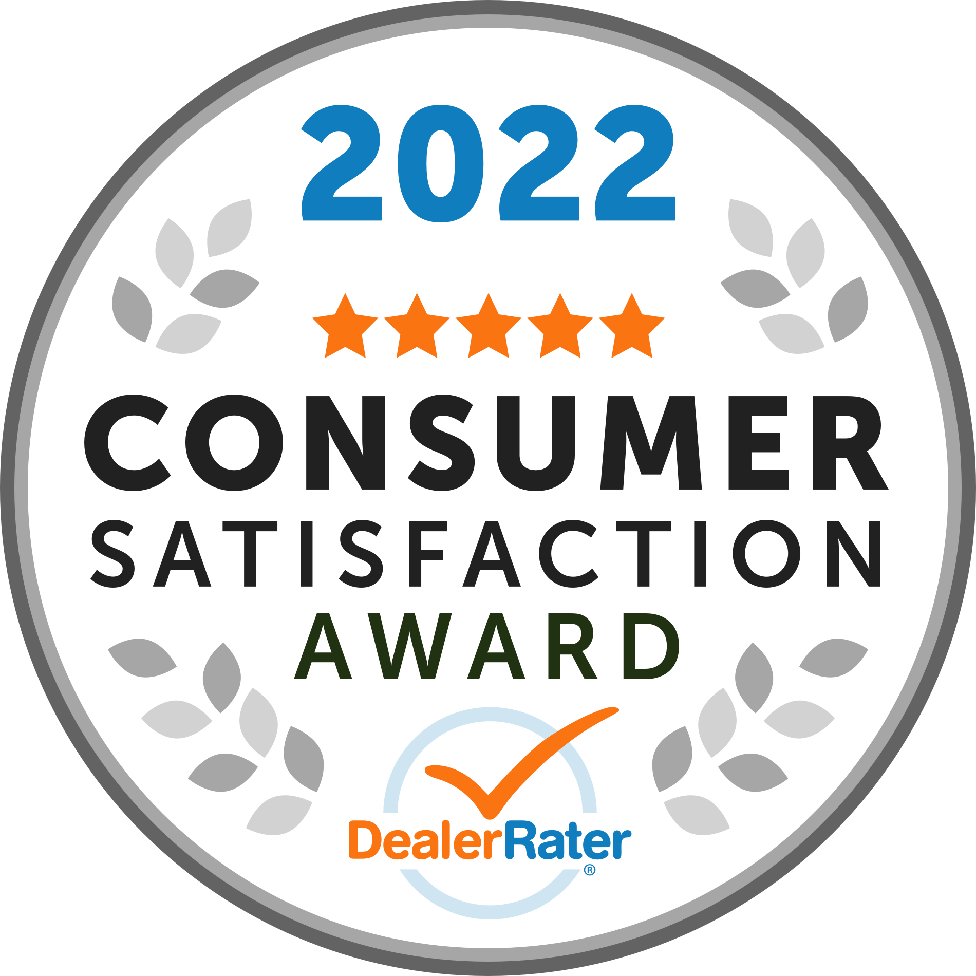 2022 DealerRater Consumer Satisfaction Award