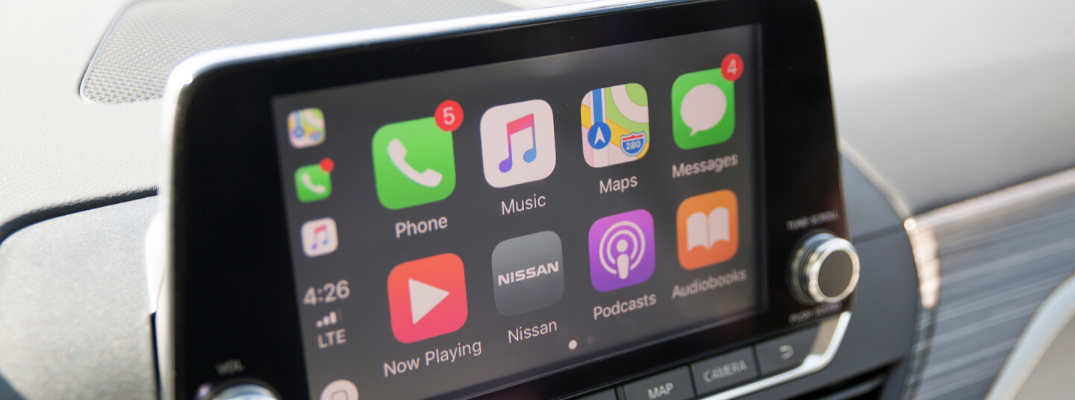 access your favorite apps from your nissan with apple carplay and android auto charle clark brownsville apple carplay and android auto