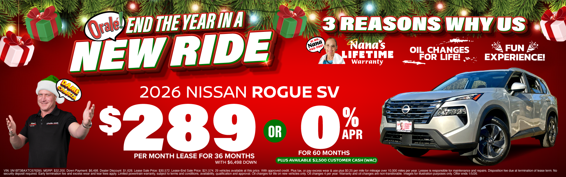 End the Year in a New Ride - Rogue lease