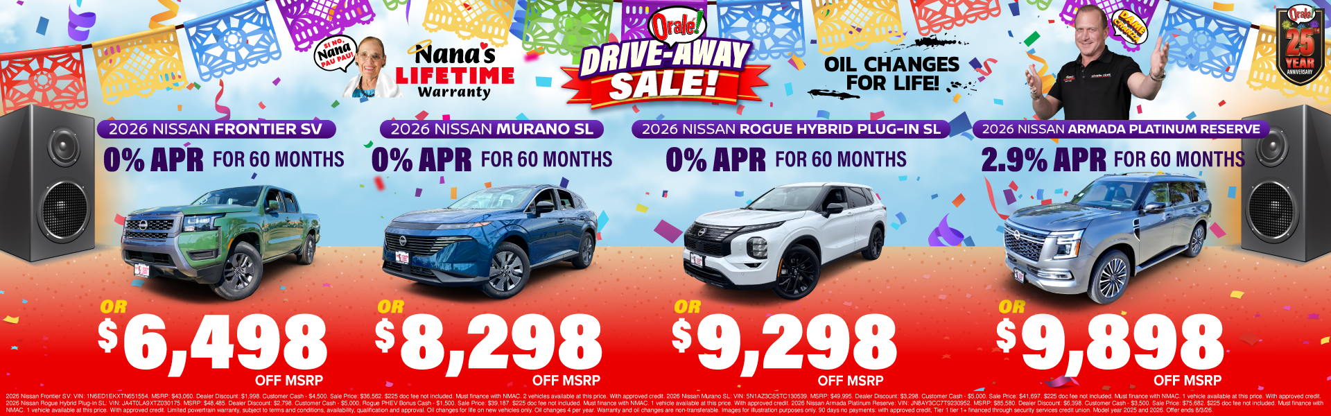 Drive Away Sale: 2026 Nissan Models Cash Offers
