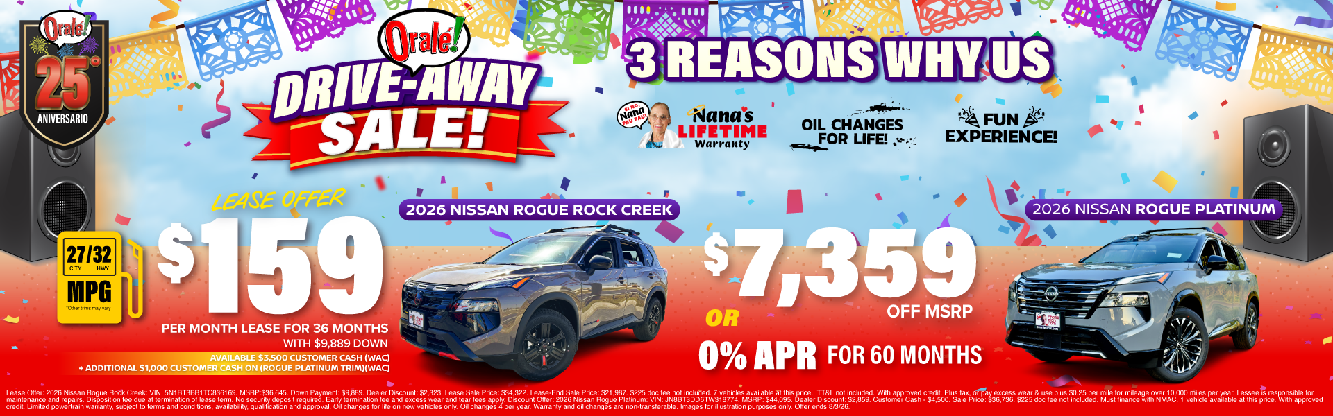 Charlie Clark Nissan Harlingen Drive Away Sale: 2026 Nissan Rogue Offers