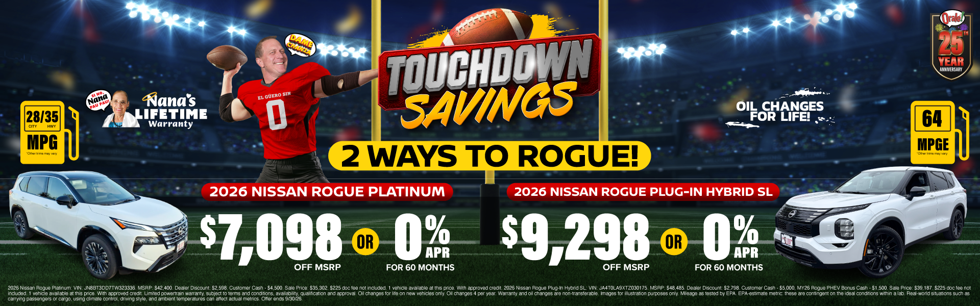 Touchdown Savings at Charlie Clark Nissan Harlingen: APR, Cash & Lease Offers Available on Select New Nissan Rogue Models
