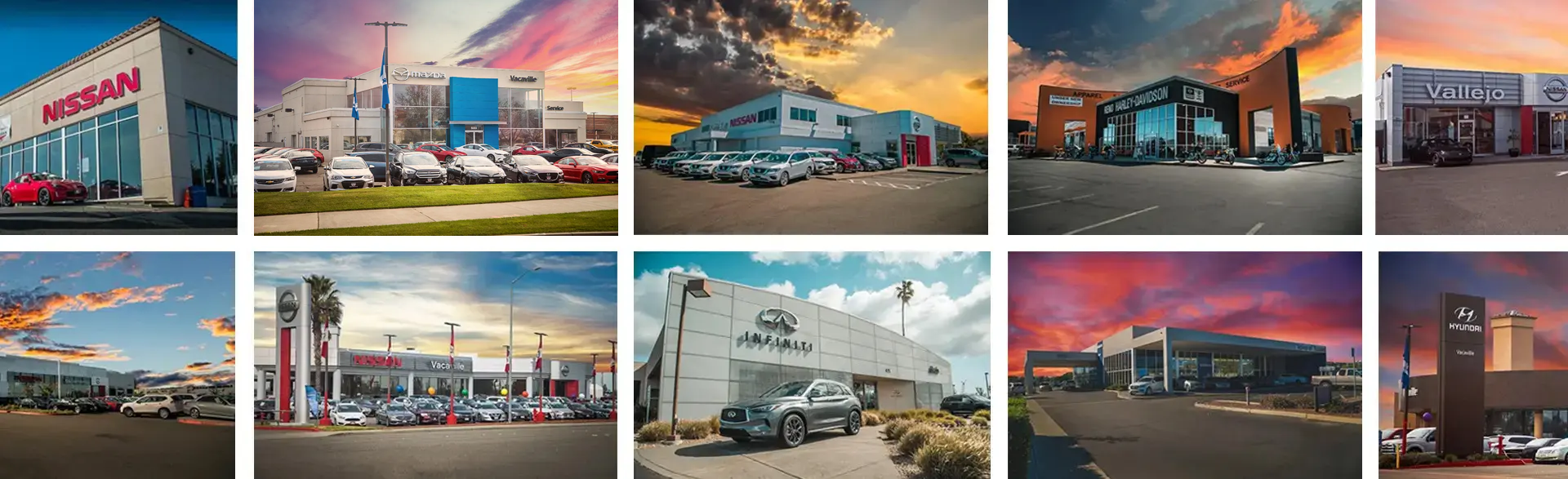 Wise Auto Group Locations Collage