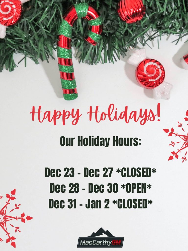 Holiday Hours