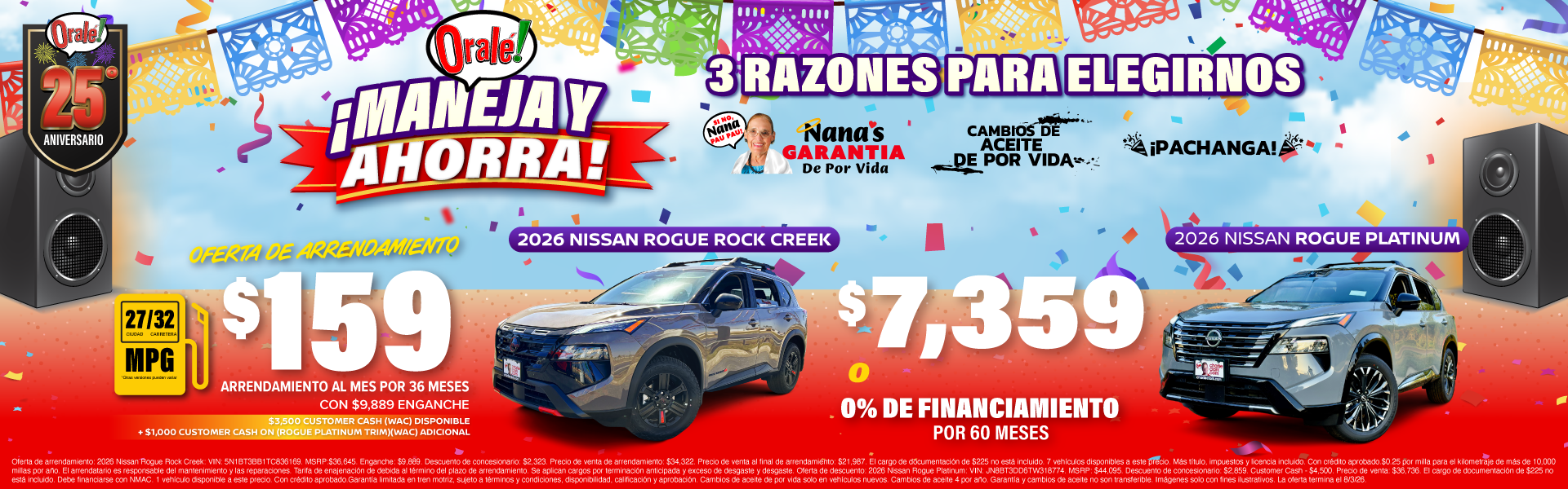 Venta «Drive Away» de Charlie Clark Nissan Brownsville: Ofertas del Nissan Rogue 2026