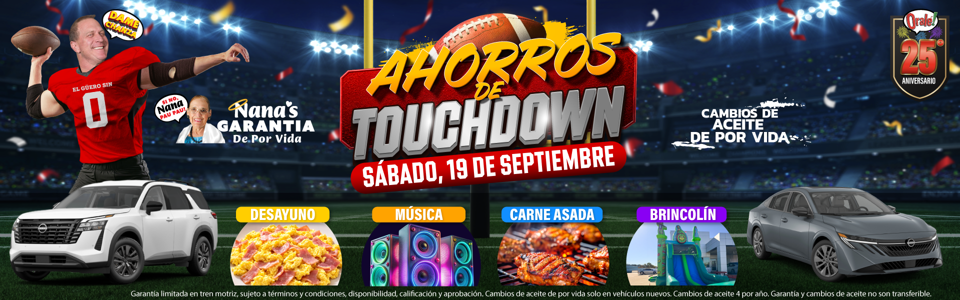 Ahorros de Touchdown