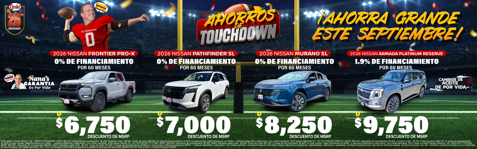 Ahorros de touchdown en Charlie Clark Nissan Brownsville: ofertas en efectivo para varios modelos nuevos de Nissan seleccionados