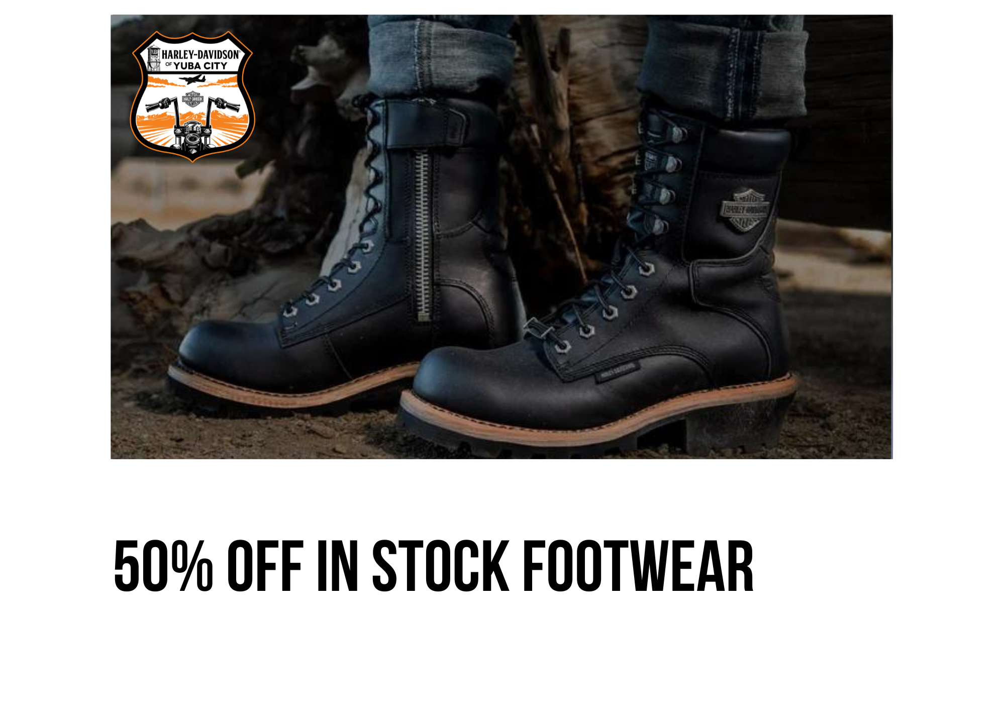 50% OFF IN-STOCK FOOTWEAR