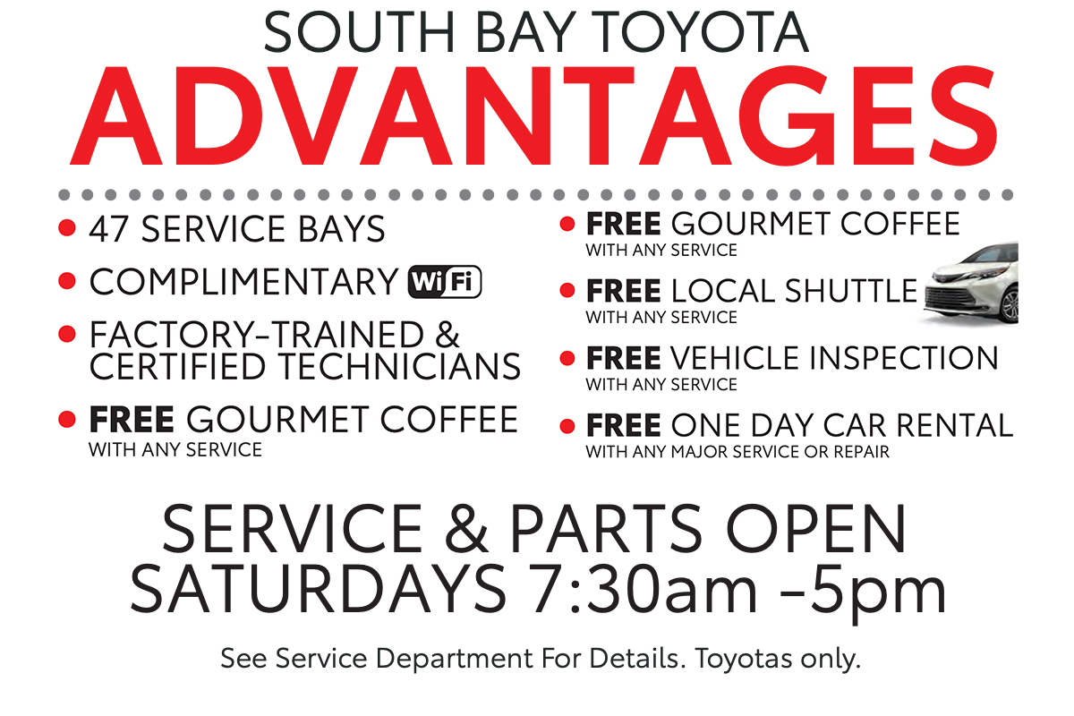 SOUTH BAY TOYOTA ADVANTAGES