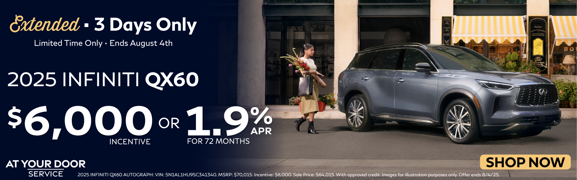 Extended Countdown Sale - QX60 APR