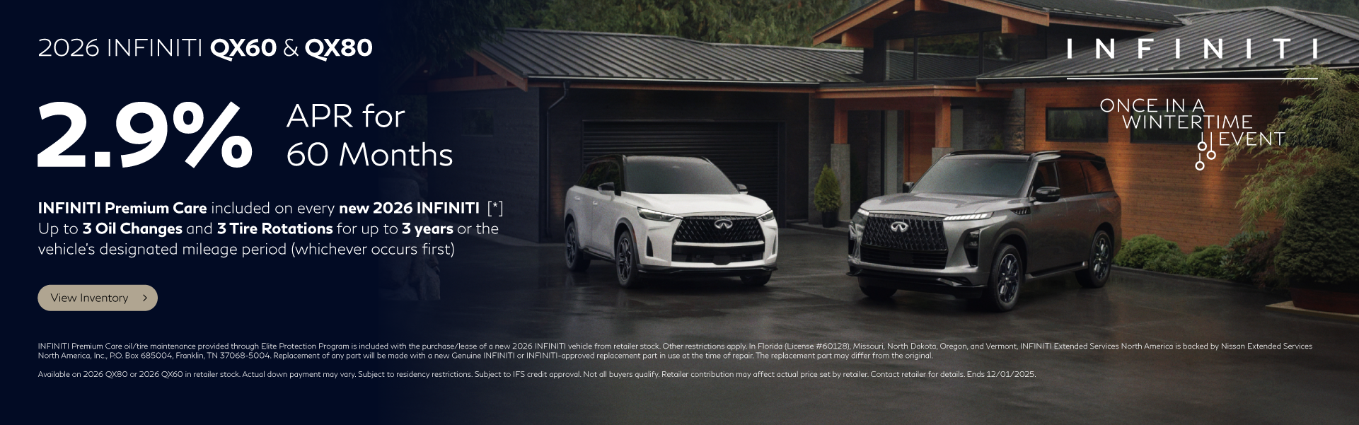 SD QX60 and QX80 APR WSE SD QX60 and QX80 APR WSE