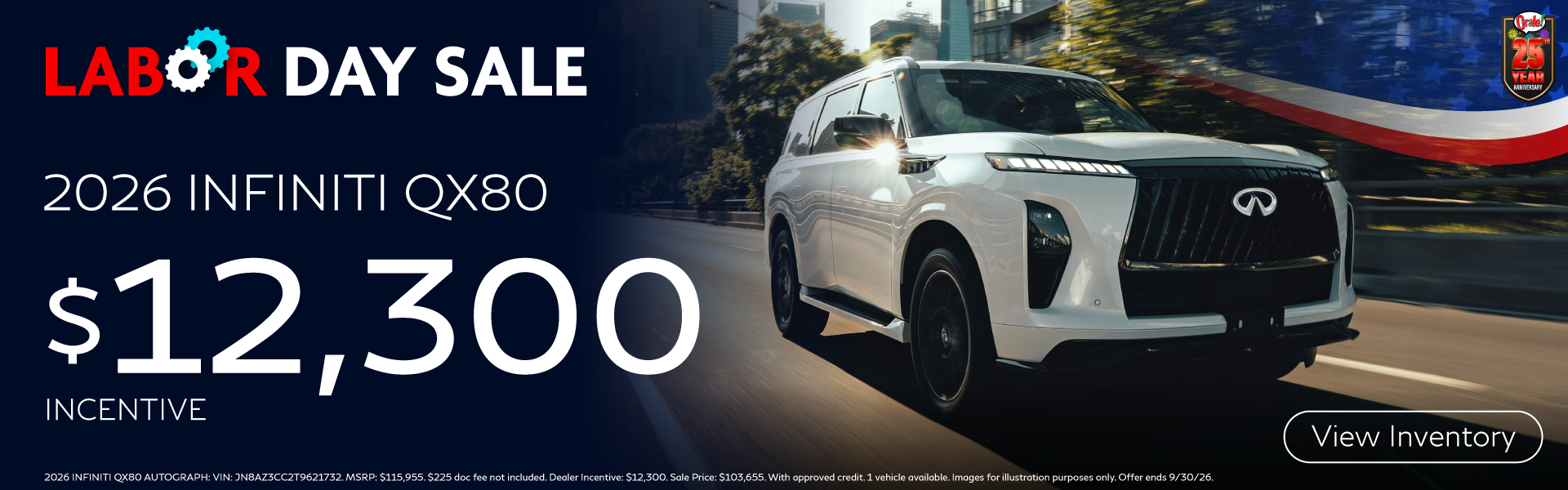 Labor Day Sale at Charlie Clark INFINITI, El Paso, TX