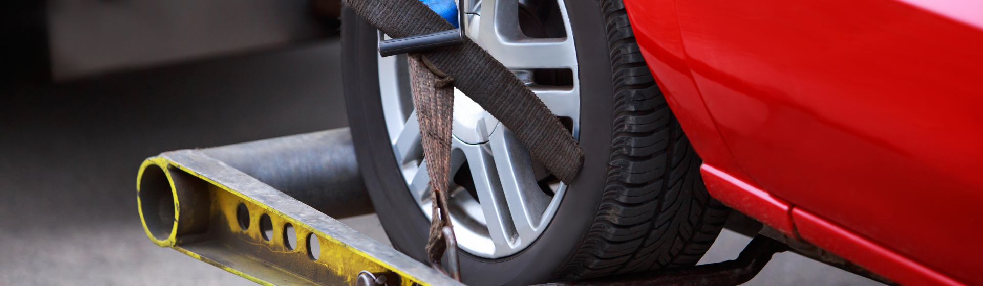 Vehicle being towed