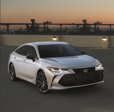 Toyota vehicle on rooftop.