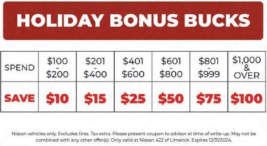 Holiday Bonus Bucks