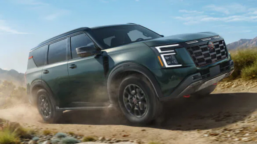 Green Nissan SUV
