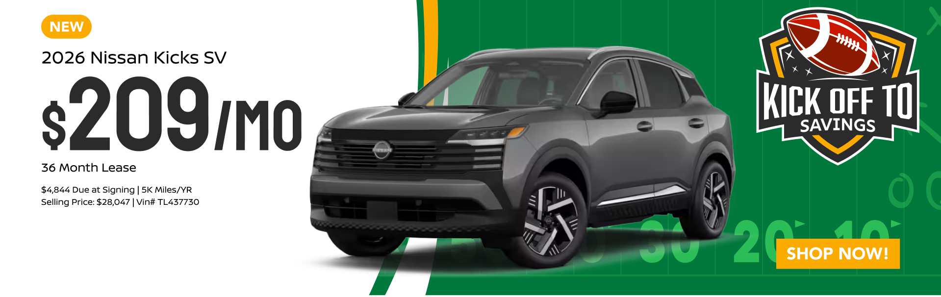 2026 Nissan Kicks SV