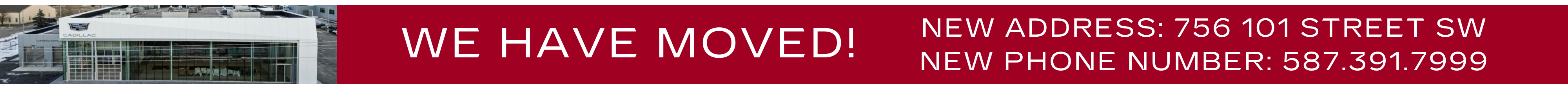 We have moved