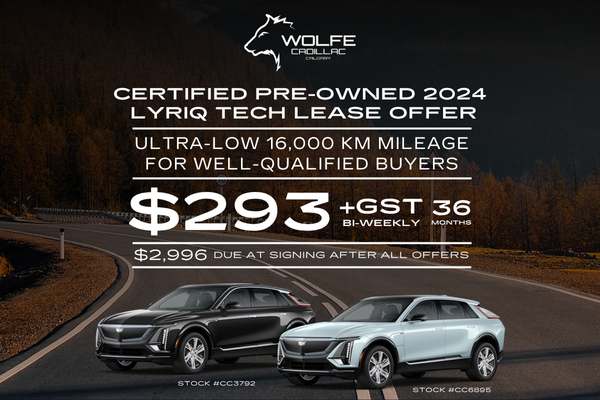Certified Pre-Owned Lyriq Lease Offer