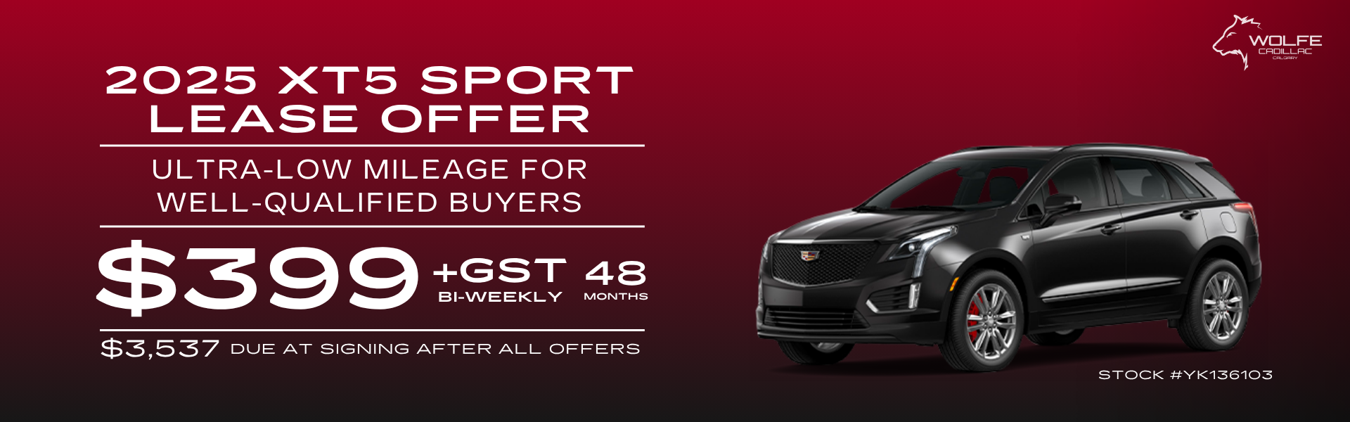 XT5 LEASE OFFER