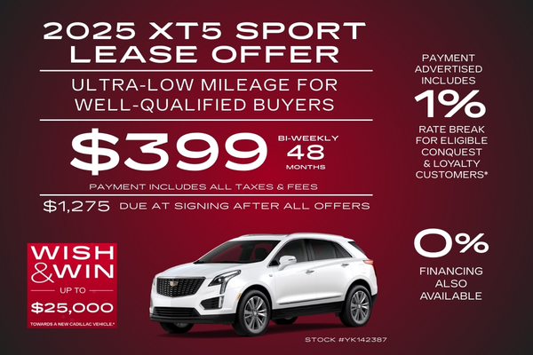 XT5 LEASE OFFER