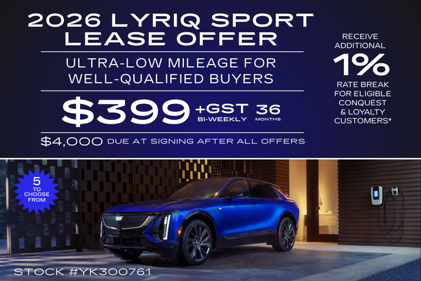 Lyriq Sport Lease Offer